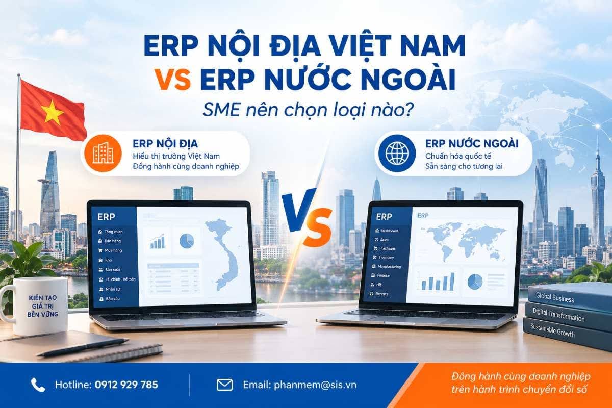 ERP nội địa Việt Nam và ERP nước ngoài: SME nên chọn loại nào?