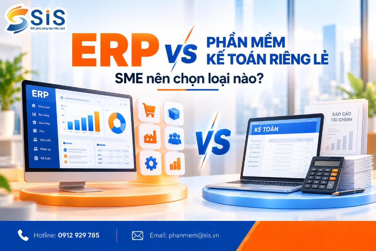 ERP vs phần mềm kế toán riêng lẻ: SME nên chọn loại nào?