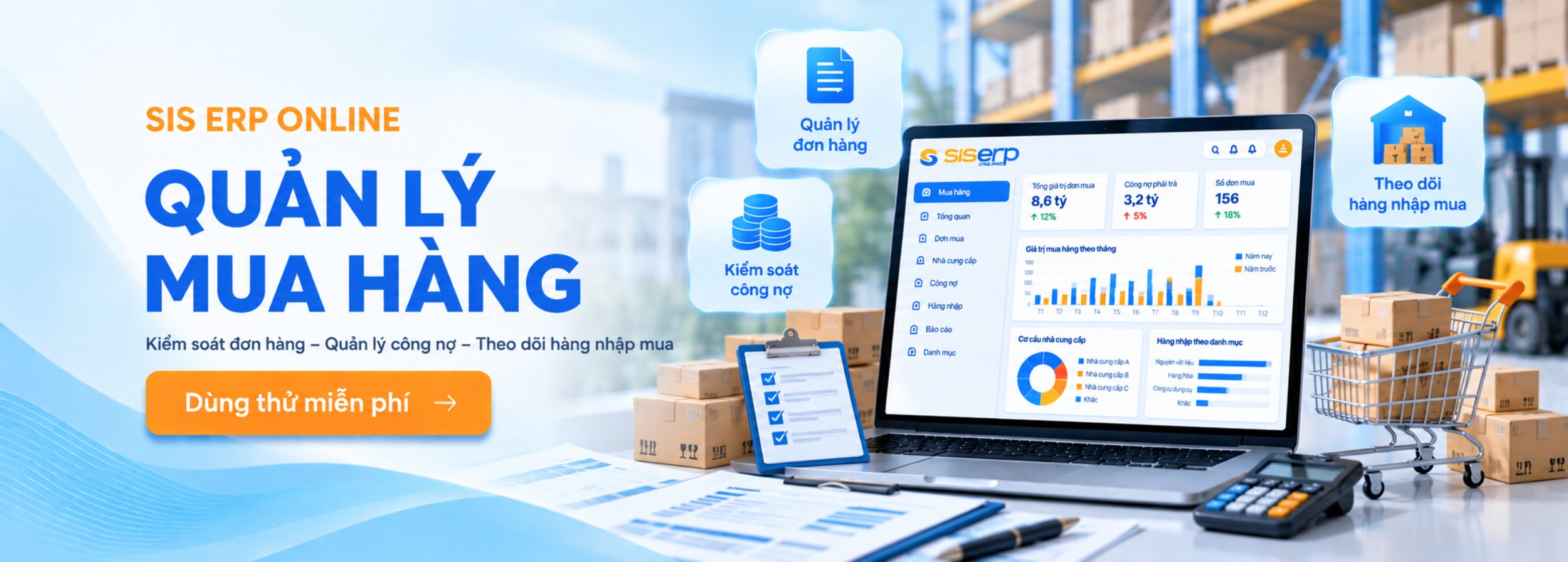 QUẢN LÝ MUA HÀNG SIS ERP ONLINE