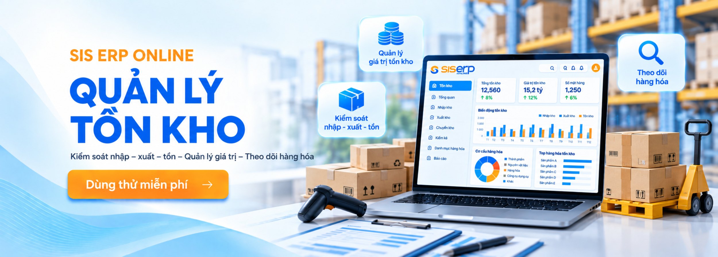 QUẢN LÝ TỒN KHO SIS ERP ONLINE