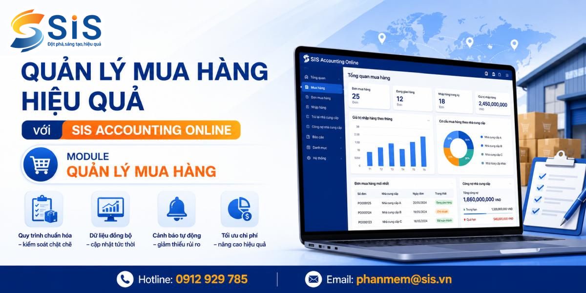 Quản lý mua hàng hiệu quả với SIS Accounting Online