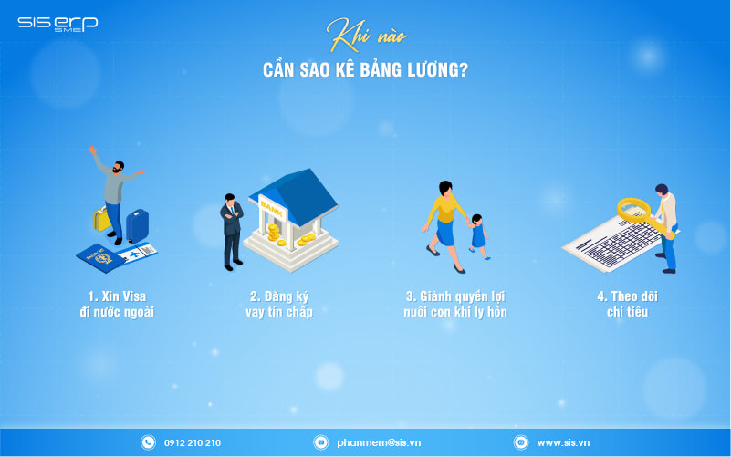 khi nào cần sao kê bảng lương