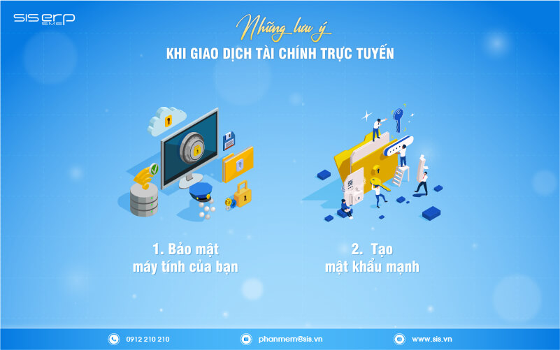 những lưu ý khi giao dịch tài chính trực tuyến