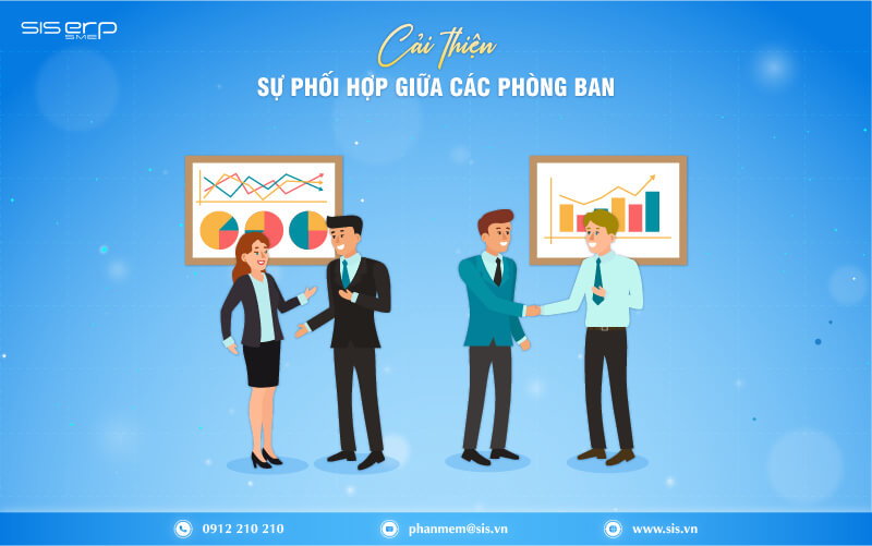 cải thiện sự phối hợp giữa các phòng ban