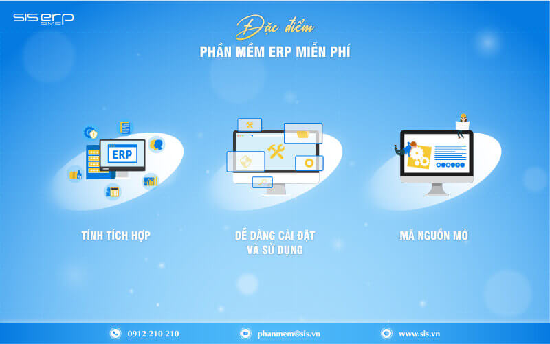 đặc điểm của phần mềm erp miễn phí