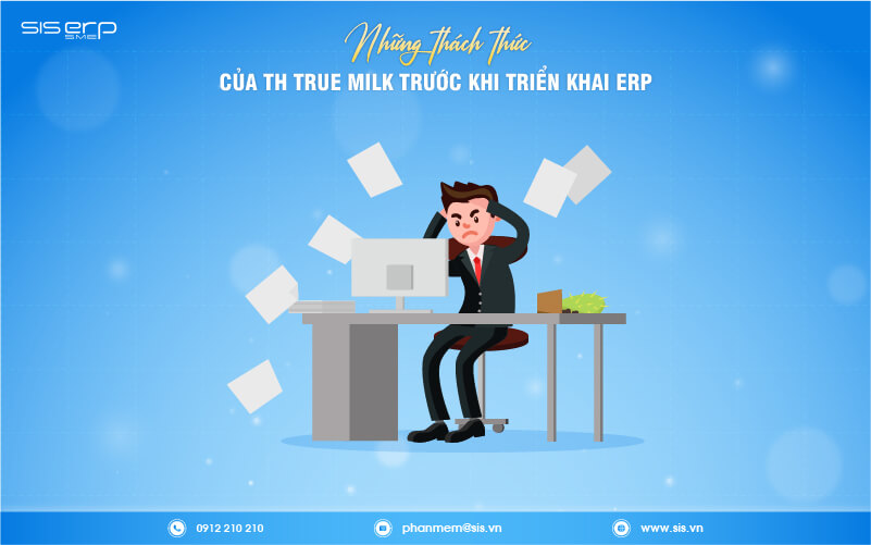 thách thức của th true milk khi áp dụng erp