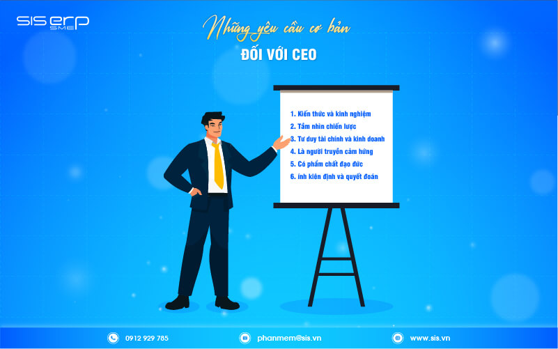 những yêu cầu cơ bản đối với ceo